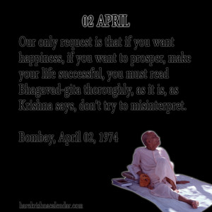 Srila Prabhupada Quotes For Month April 02