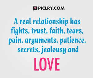 real relationship has fights