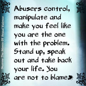 to stop verbally abusing, manipulating, controlling and blaming others ...
