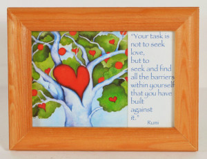 Rumi Quote with Tree of Love