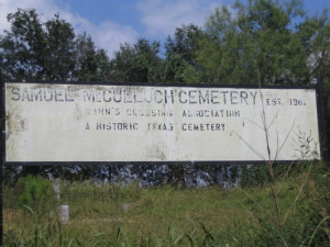 The cemetery was classed as a Historic Texas Cemetery in 1999. The ...
