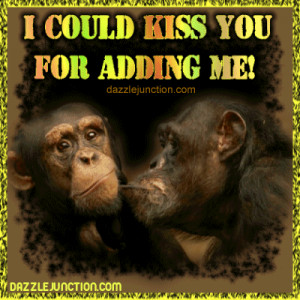Monkeys Kissing Picture Image Quote