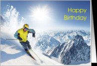 Hit the Slopes – Masculine – Happy Birthday – For Him – Loves ...