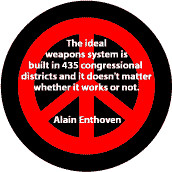 cool anti-war quote peace sign magnet of the Day