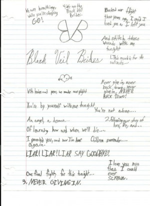 Black Veil Brides Quotes From Songs