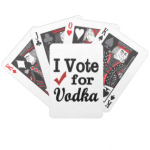 Vote for Vodka Bicycle Poker Deck