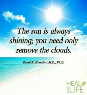 The sun is always shining;