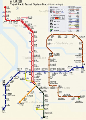 China Taipei Maps: Subway, Hotels, Shops