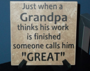 Great Grandparents Quotes Great-grandpa decorative tile