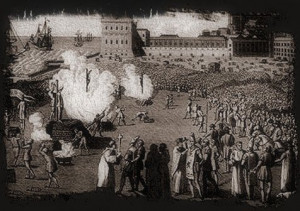 meaning: Act of Faith) setting torture victims on fire for the crime ...