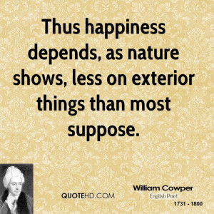 William Cowper Nature Quotes