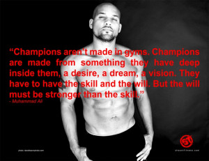 Mohammed Ali Quote, Shaun T pict.