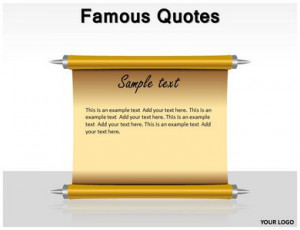 Famous Quotes PowerPoint Template - Powerpoint Template #08569