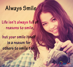 Cute Smile Quotes For Girls Always Smile cute girl