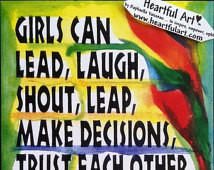 GIRLS Can Lead POSTER Inspirational Quote Original Words Motivational ...