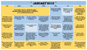 monthly motivational quotes Calendar 2015, motivational quotes 2015 ...