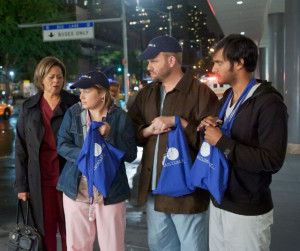 ... Merritt Wever, Arjun Gupta and Stephen Wallem in Nurse Jackie (2009