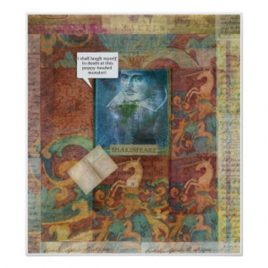 Funny Shakespeare insult quote Posters