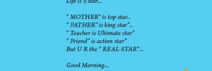 Teacher is Ultimate Star Life is 5 star… ” MOTHER” is top star ...