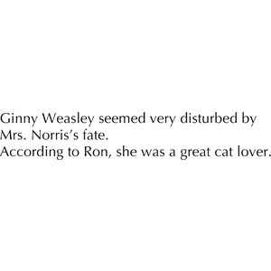 Quote about Ginny Weasley - Harry Potter and the Chamber of Secrets