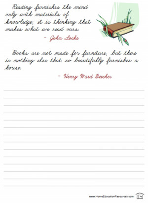free printable quotes in cursive for handwriting or penmanship ...
