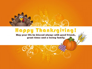 Happy Thanksgiving Quotes to good friends and lovely family 2014