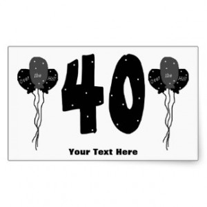 over_the_hill_40th_birthday_personalized_sticker ...