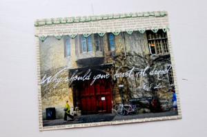 Lewis quote on a vintage-inspired, encouraging, handmade greeting ...