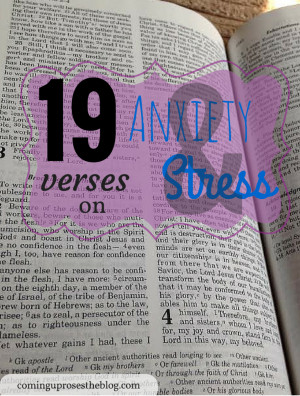 19 Bible verses on anxiety and stress