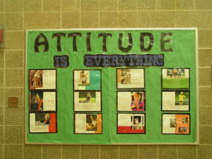 ... quote about attitudes. Perfect for a Physical Education bulletin board