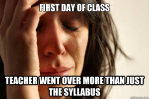 Syllabus Week: 10 Back To School Memes