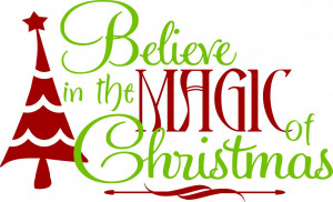 Wall Decals and Stickers -- Christmas (believe in magic)