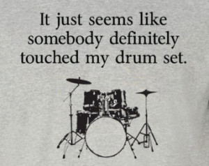 NEW somebody touched my drum set t-shirt - Step Brothers Sizes S - 2XL