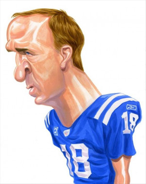 Funny Celebrity Charicatures-Peyton Manning