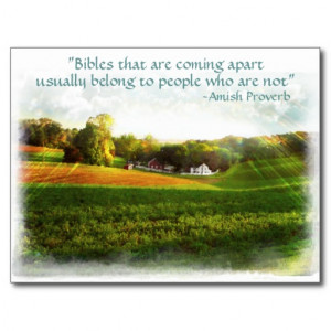 Het Briefkaart van de Bijbel van Amish. Proverb.Ad Wens Kaart