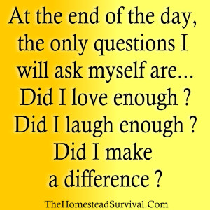 At The End Of The Day Quote