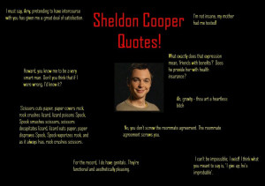 Sheldon Cooper Quotes Wallpaper