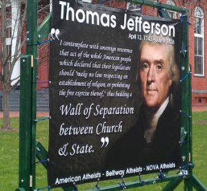 Thomas Jefferson and the separation of church and state