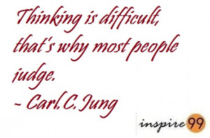 ... carl jung quote judge, what to tell judgemental people. quote analysis