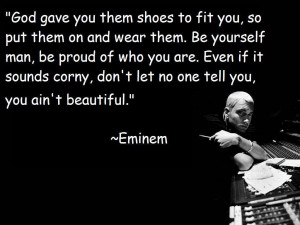 eminem, quote, beatiful, god
