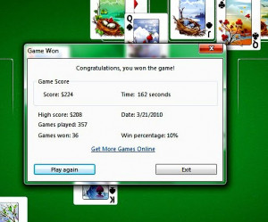 On Winning Percentages at Klondike Solitaire