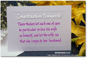 Congratulations Newlyweds...