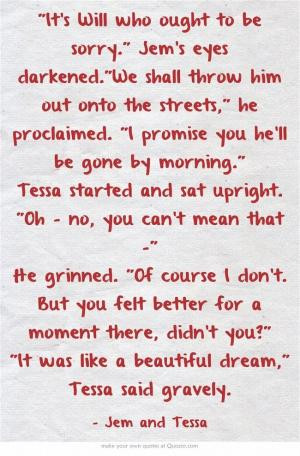 The infernal devices | quotes | Jem (James) Carstairs and Tessa Gray ...