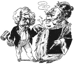 Illustration of Mark Twain and King Edward VII