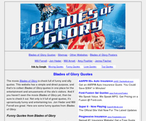 ... and memorable quotes and quotations from the movie Blades of Glory