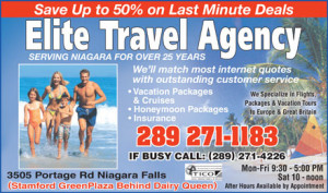 Elite Travel Agency (905-357-2322) - Display Ad - Save Up to 50% on ...