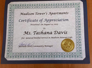 Madison Towers Holds First Annual Volunteer and Resident Appreciation