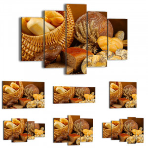 Framed Canvas Print Picture 48shapes Wall Art Bread Bakery Food ...