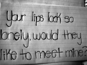 kiss, lips, lonely, love, quote, text