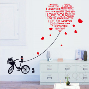 love you quotes wedding decoration wedding stickers wall sticker ...